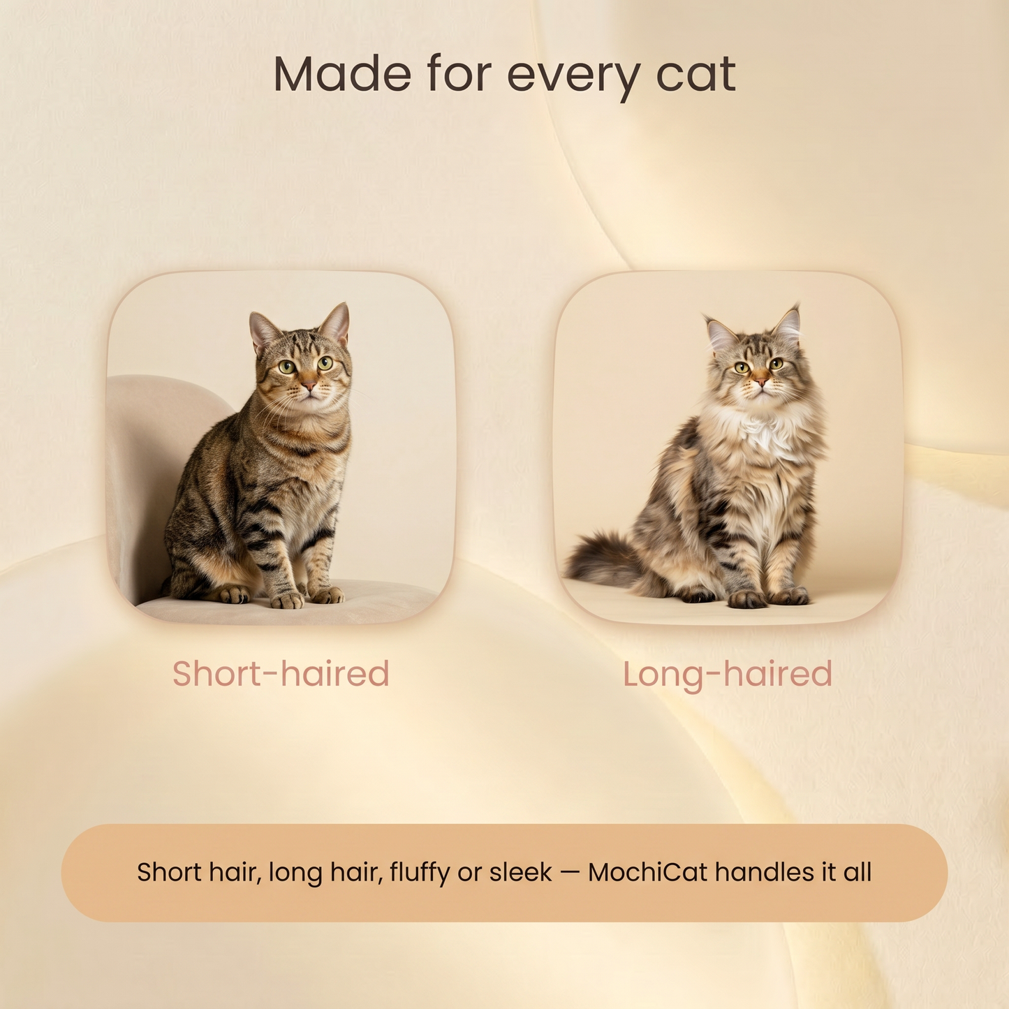 MochiCat OnePress™ Self-Cleaning Fur Brush